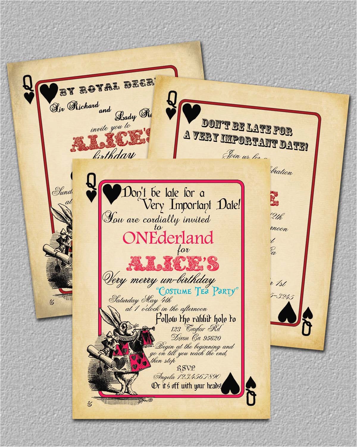 Bridal Shower Invitations Alice In Wonderland theme Bridal Shower Invitations Free Alice In Wonderland Bridal