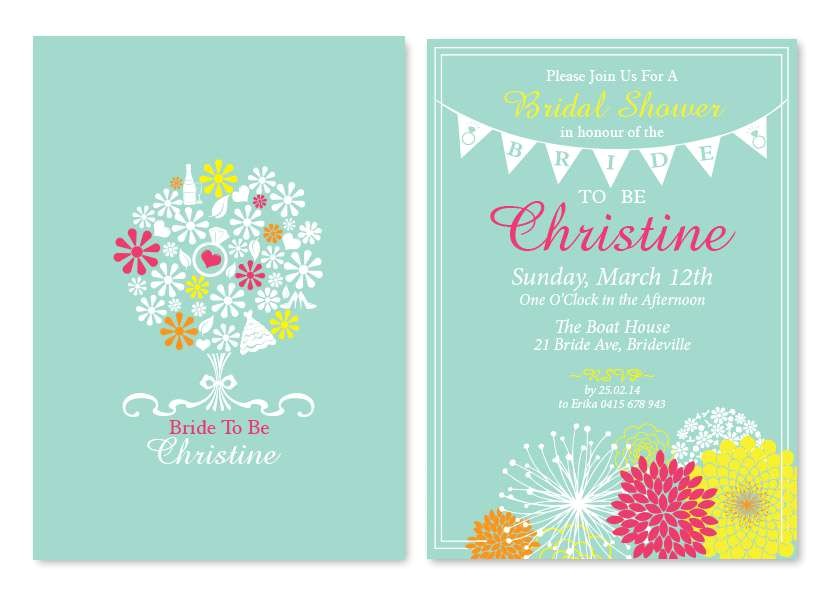 Bridal Shower Invitations Australia Bride to Be Bridal Shower Invitations Custom Made