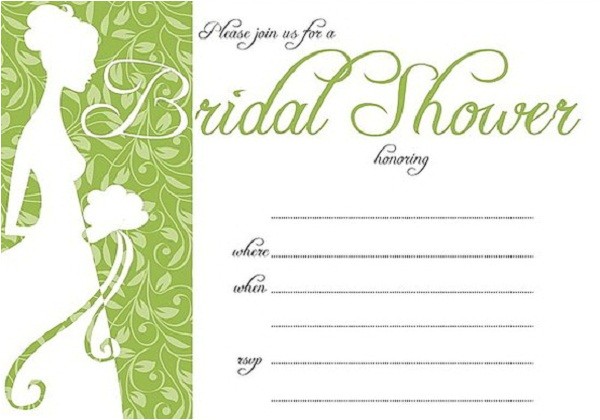 Bridal Shower Invitations Free Printable Bridal Shower Invitations Easyday