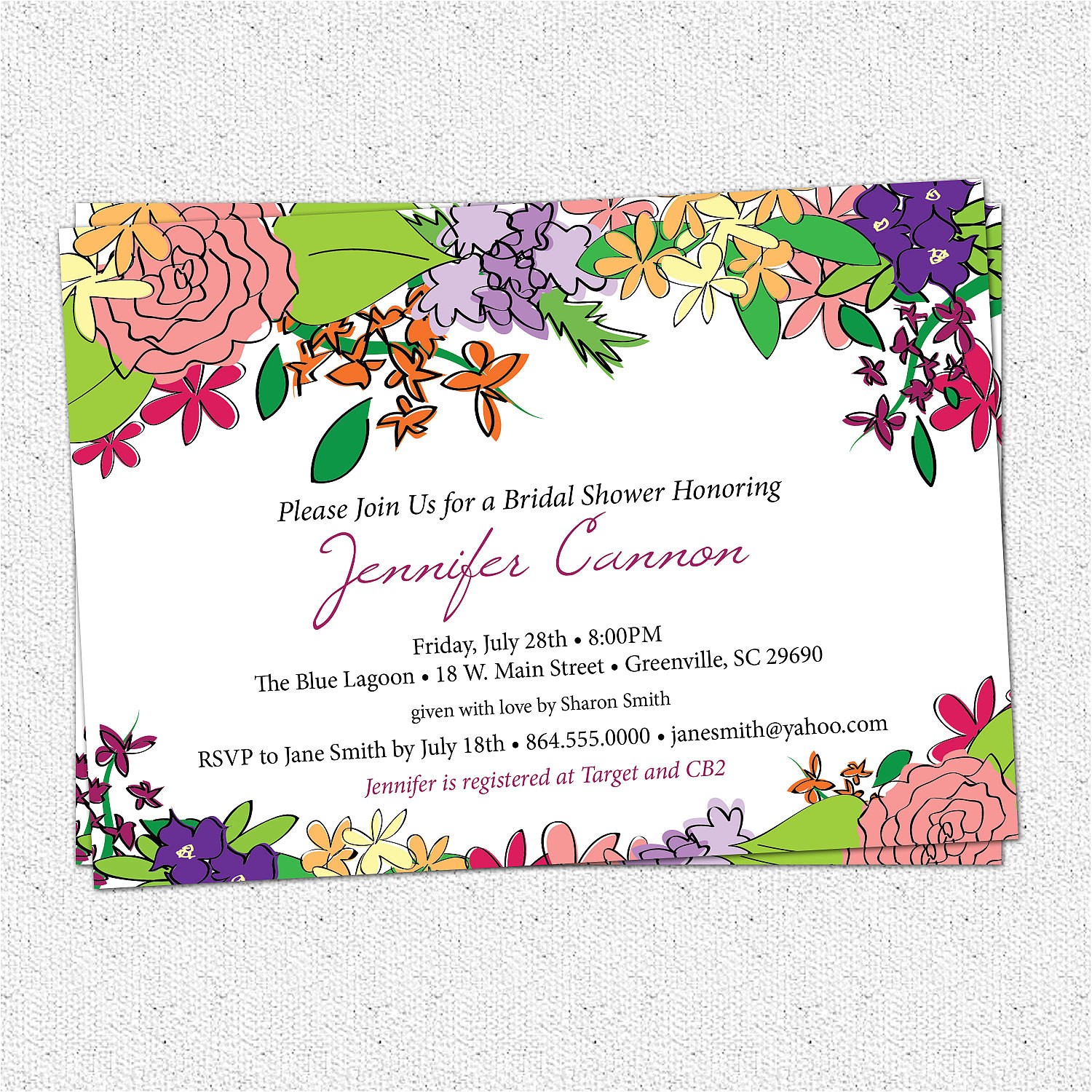 Bridal Shower Invitations Garden Party theme Bridal Shower Invitation Printable Floral Garden Flowers Bridal Shower Invitations Garden Party theme Bridal Shower Invitation Printable Floral Garden Flowers