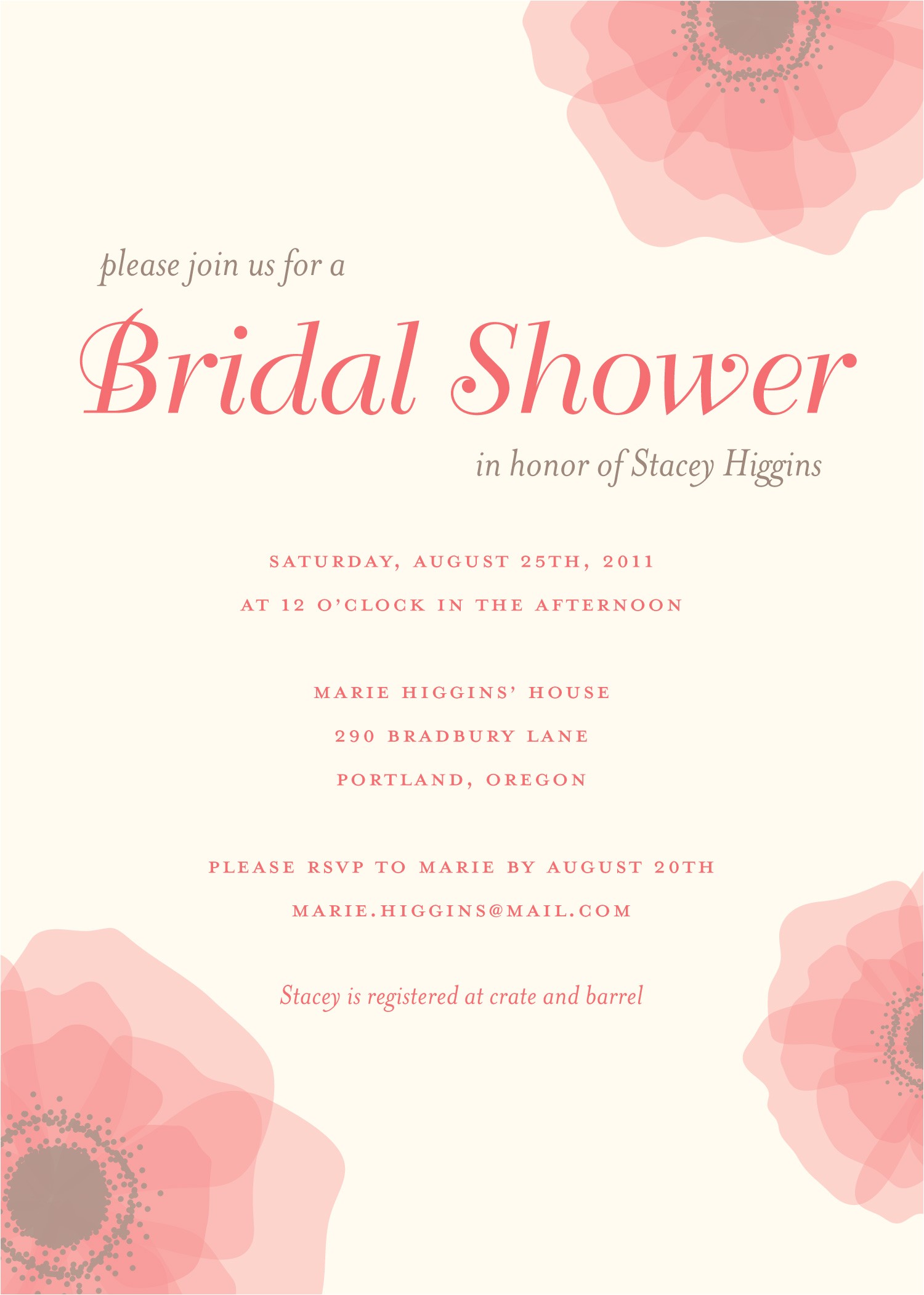 Bridal Shower Invitations Sayings Photo Bridal Shower Invitations Wedzu Image