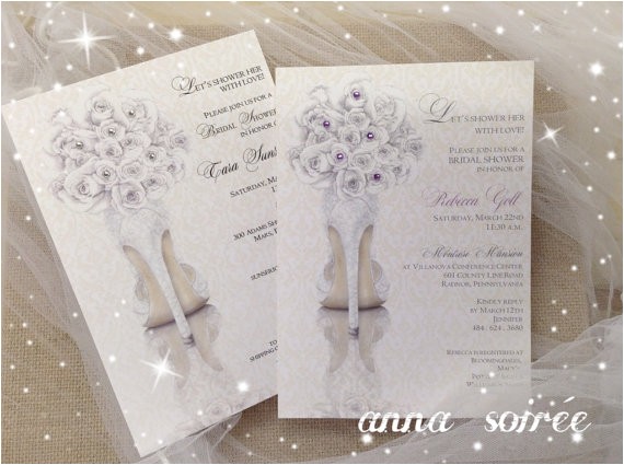 Bridal Shower Invitations Shoes Bridal Shower Invitations Shoe theme Bridal Shower Bridal