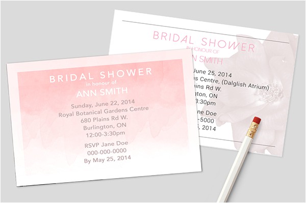 Bridal Shower Invitations toronto Bridal Shower Invitations On Wa Gallery