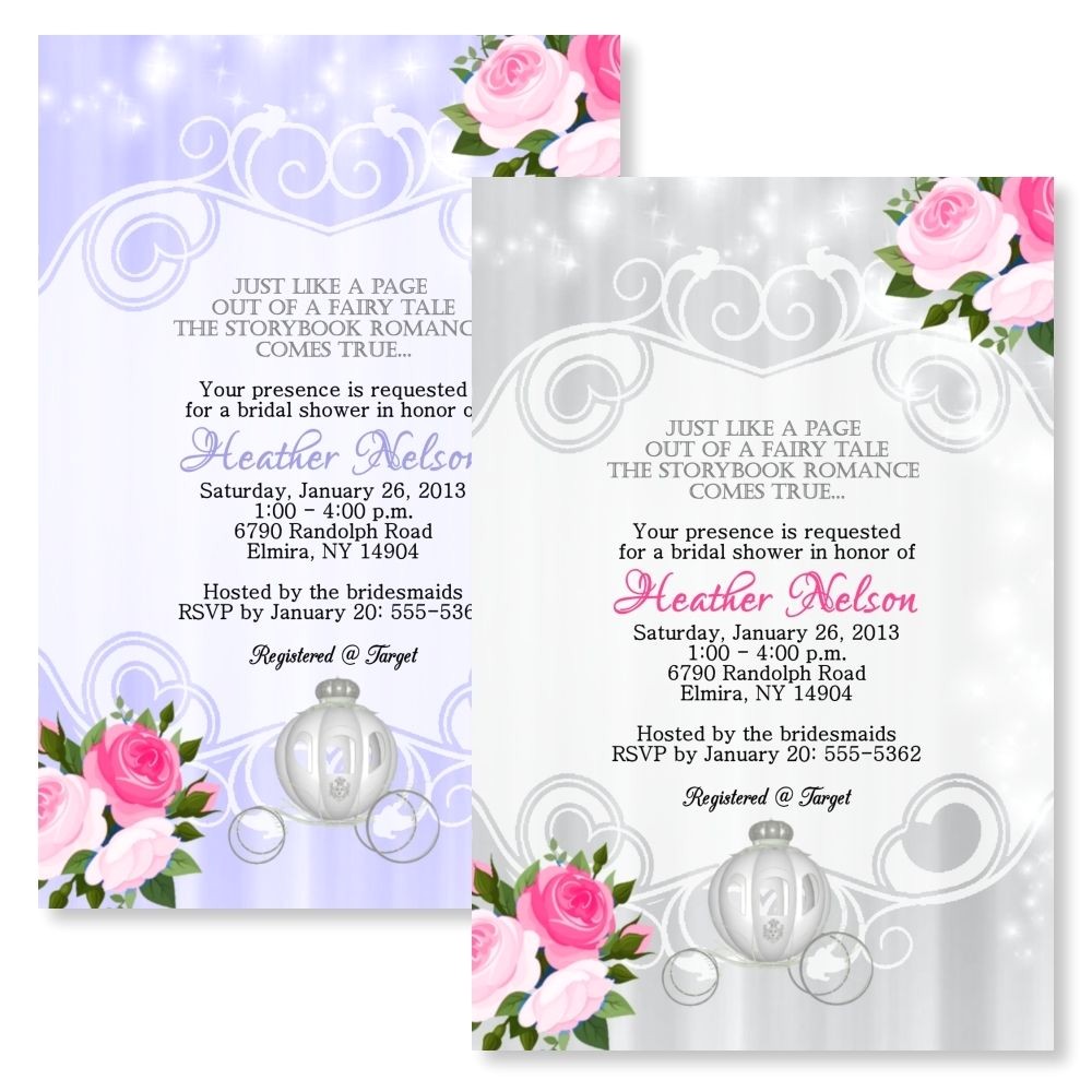 Bridal Shower Invitations Under $1 Fairytale Personalized Bridal Shower Invitations Wedding
