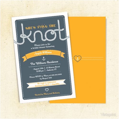Bridal Shower Invitations Vistaprint Nautical Wedding Invitations and Announcements