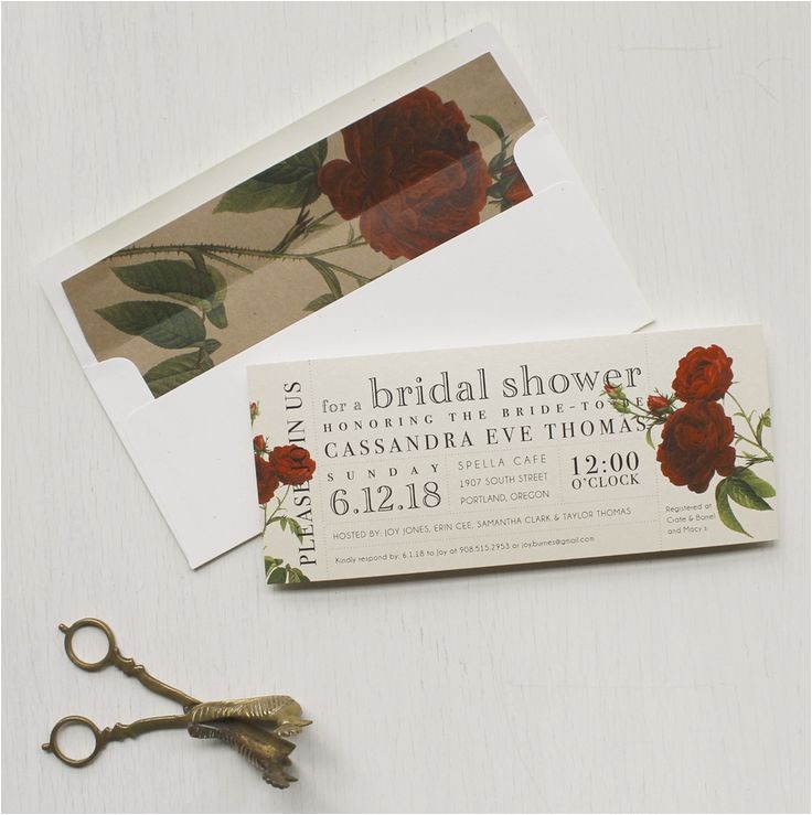 Bridal Shower Invitations with Matching Envelopes 25 Best Ideas About Red Bridal Showers On Pinterest
