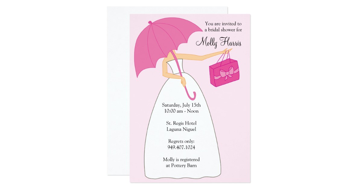 Bridal Shower Invitations with Matching Envelopes Bridal Shower Invitation with Matching Envelopes