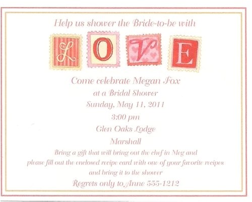 Bridal Shower Invitations with Matching Recipe Cards Bridal Shower Invitations Bridal Shower Invitations and