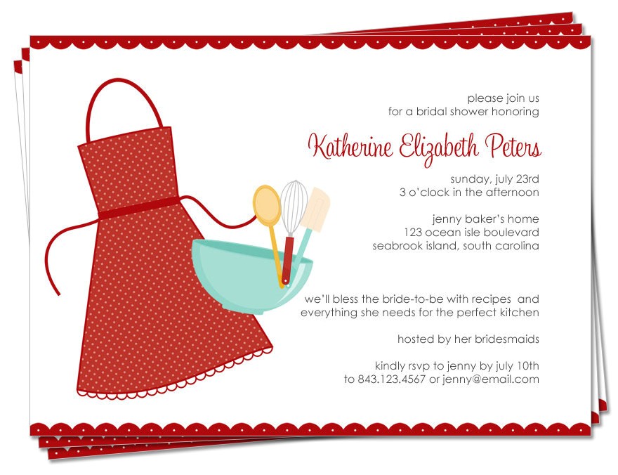 Bridal Shower Invitations with Recipe Cards Bridal Shower Invitations Bridal Shower Invitations