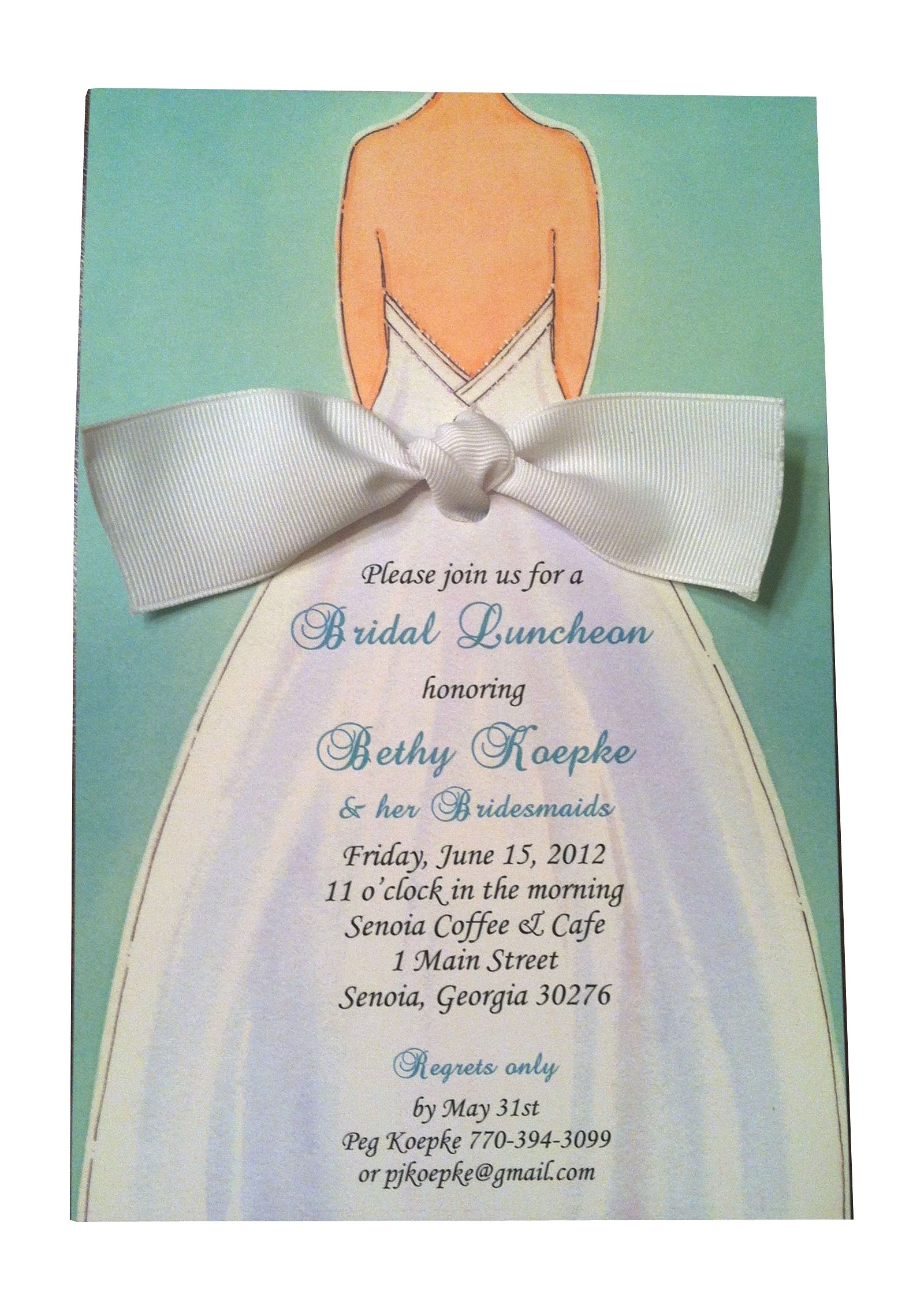 Bridal Shower Luncheon Invitation Wording Bridal Shower Invitations Bridal Brunch Shower