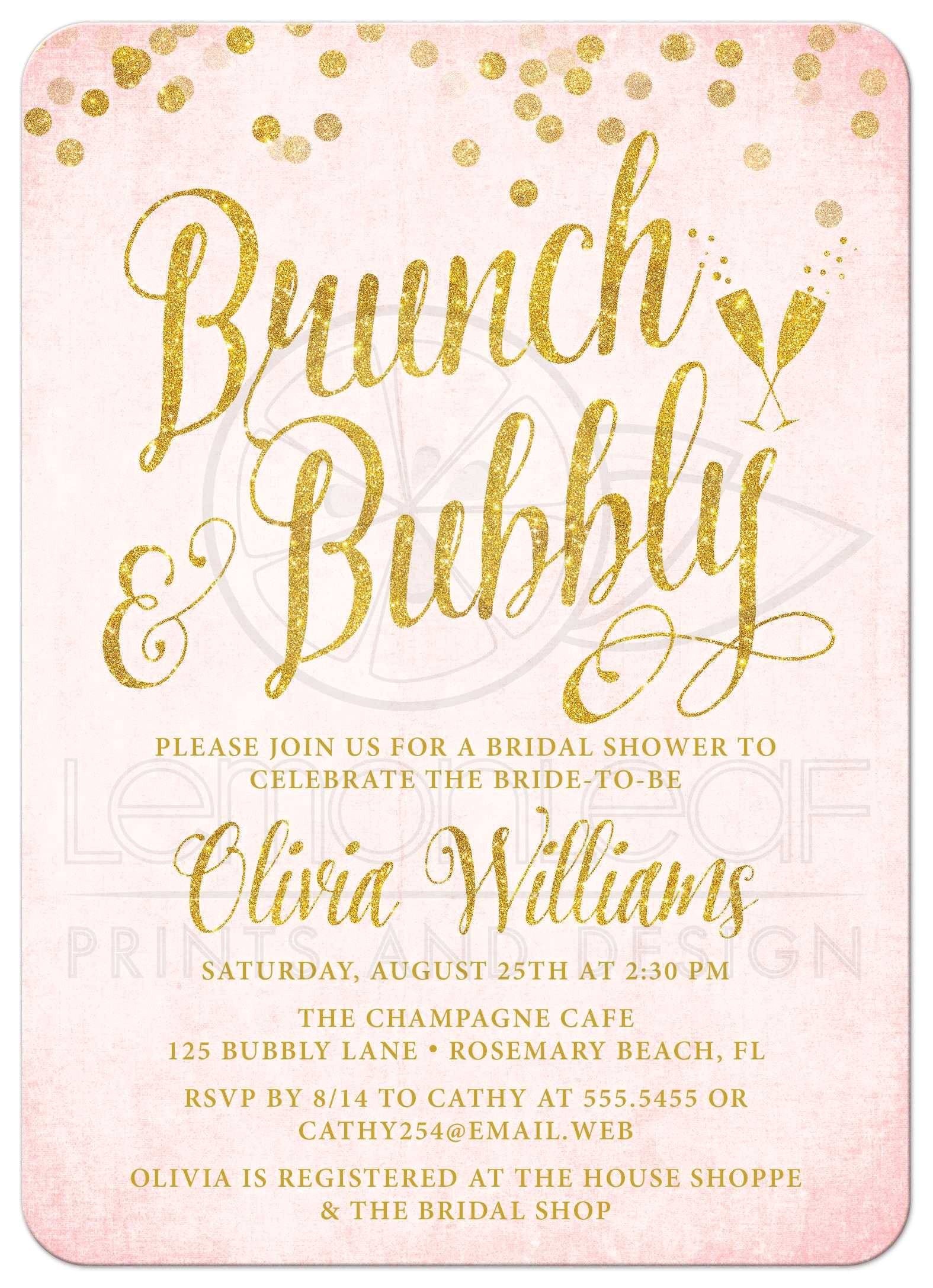 Bridal Shower Luncheon Invitation Wording Bridal Shower Invitations Bridal Brunch Shower