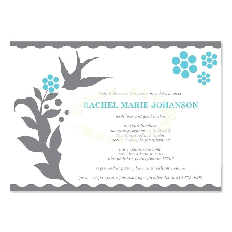Bridal Shower Postcard Invitation Template Bridal Shower Invitation Postcard Template