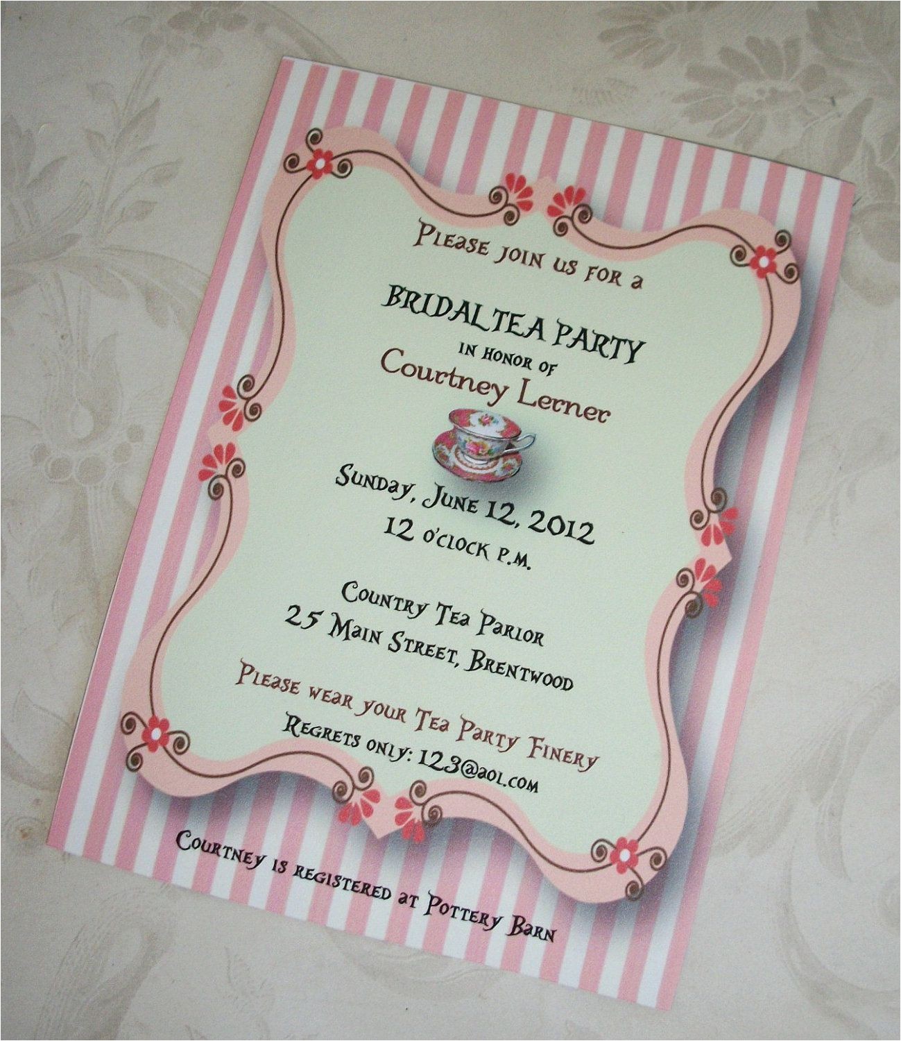 Bridal Shower Tea Party Invitations Etsy Bridal Shower Tea Party Invitations Bridal Shower Tea