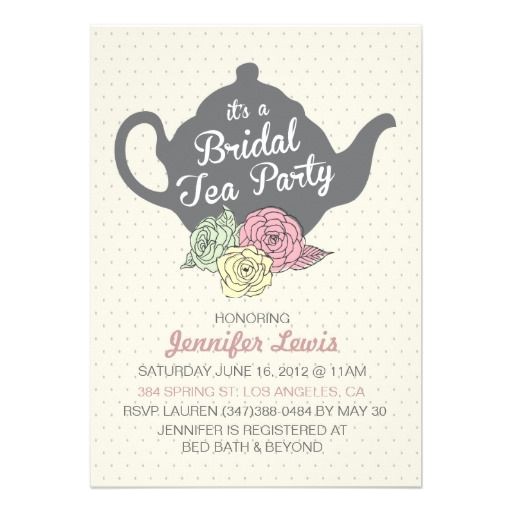 Bridal Shower Tea Party Invitations Templates 22 Best Images About Tea Party Bridal Shower Invitations