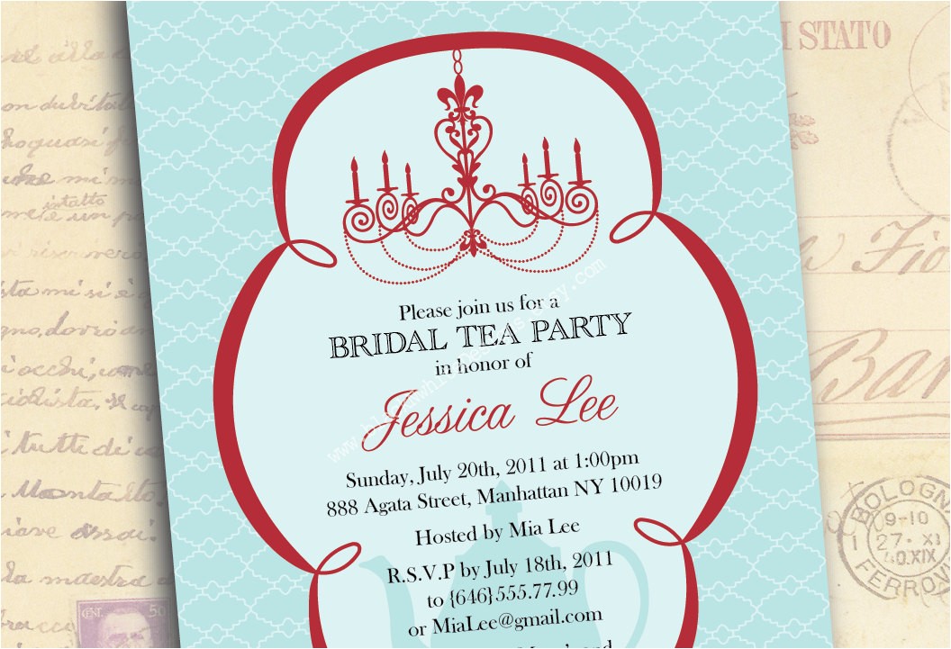Bridal Shower Tea Party Invitations Templates Bridal Shower Invitations Tea Party Bridal Shower