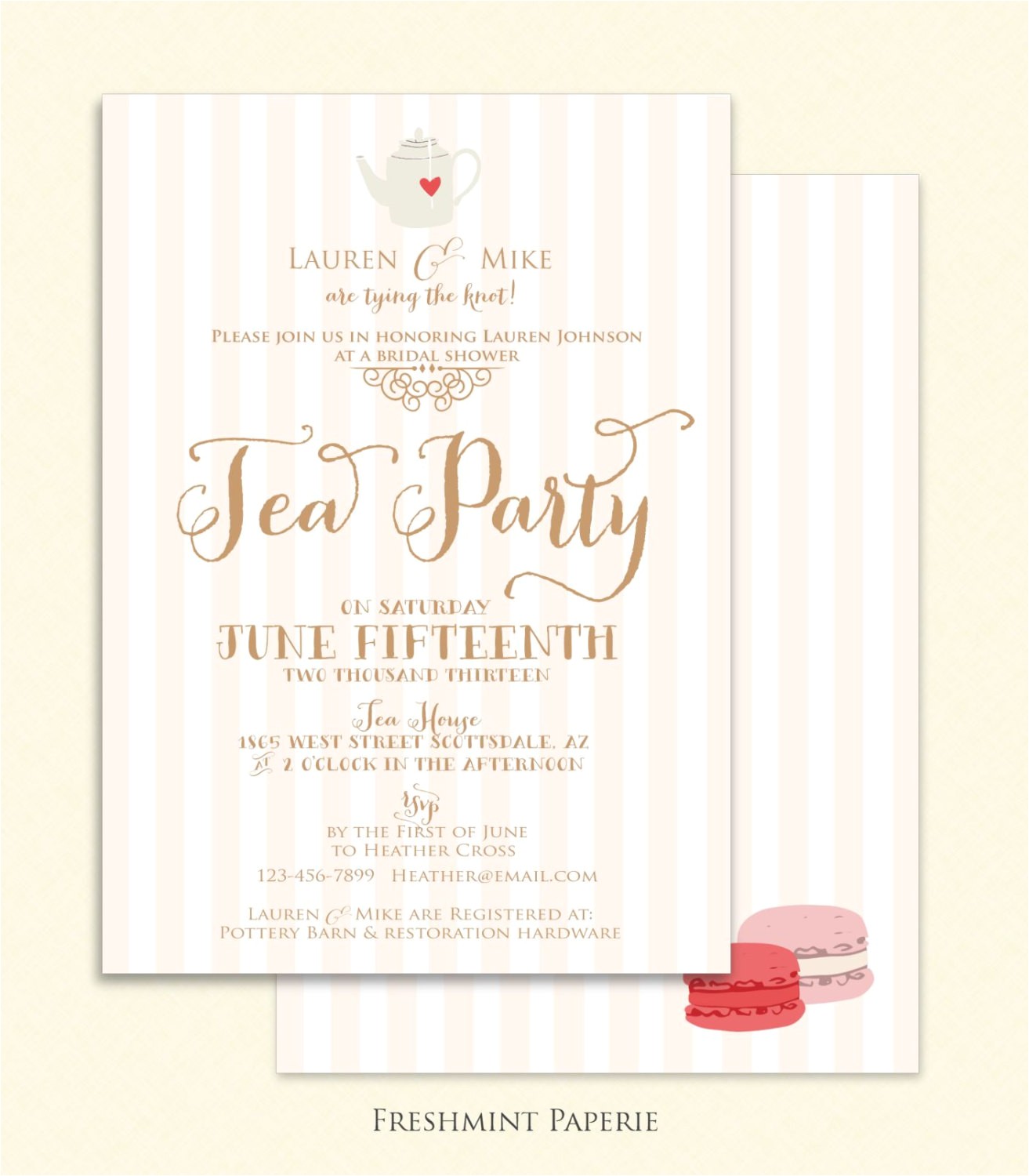 Bridal Tea Party Invitations Free Bridal Shower Invitation Tea Party Invitation Printable