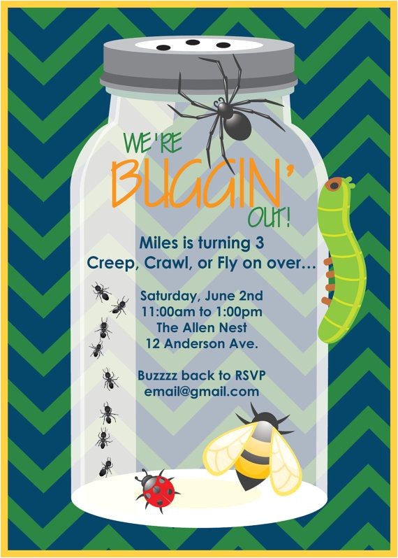 Bug Party Invitation Template 25 Best Bug Insect Ideas On Pinterest