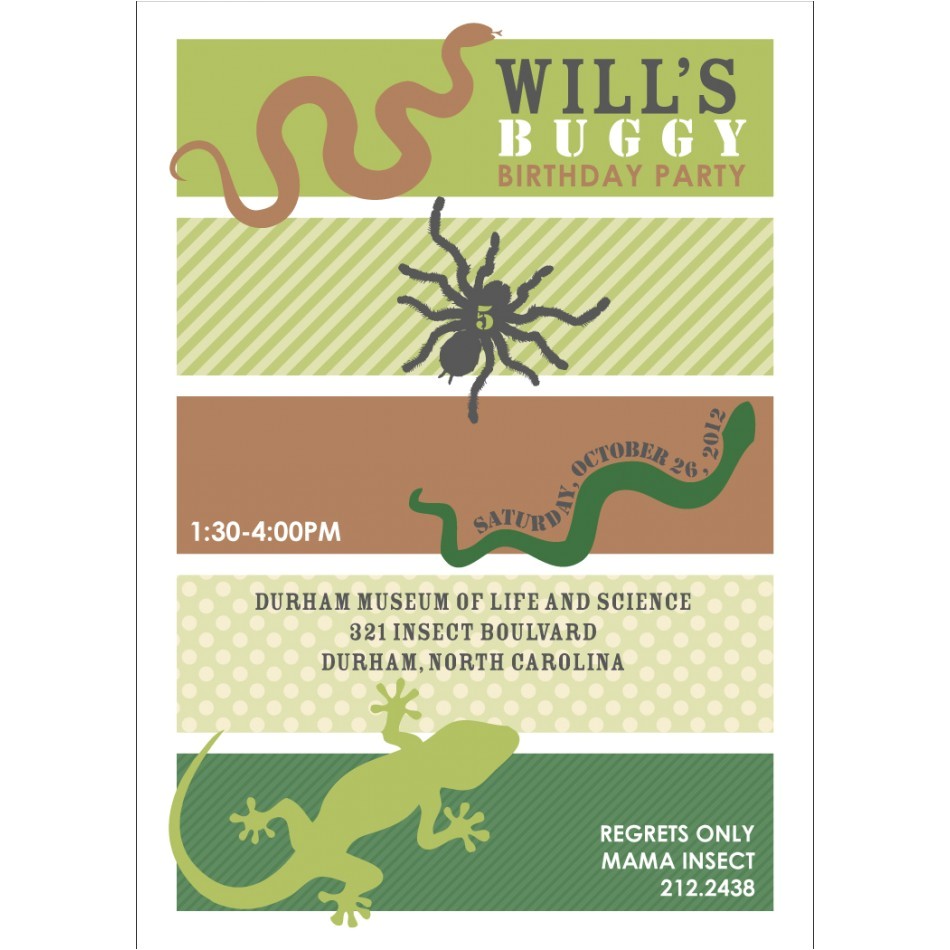 Bug Party Invitation Template 40th Birthday Ideas Reptile Birthday Invitation Templates