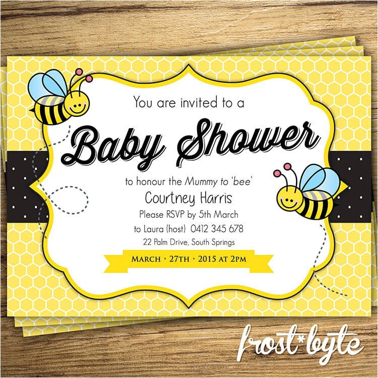 Bumble Bee themed Baby Shower Invitations Bumblebee Baby Shower Ideas Baby Ideas