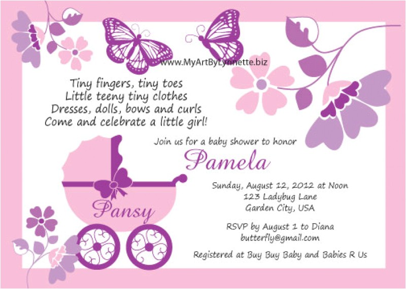 Butterfly Baby Shower Invitations Printable Free butterfly Baby Shower Invitations – Gangcraft