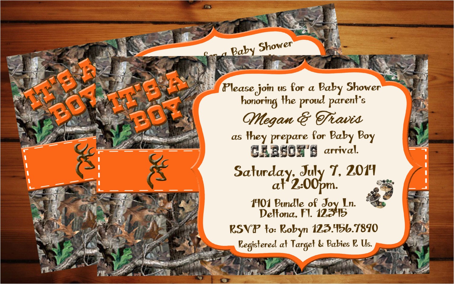 Camo Baby Shower Invites Camouflage Baby Shower Invitations