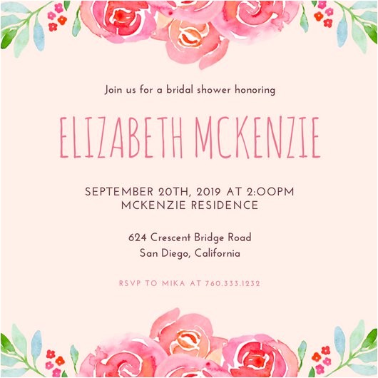 Canva Bridal Shower Invitations Customize 636 Bridal Shower Invitation Templates Online