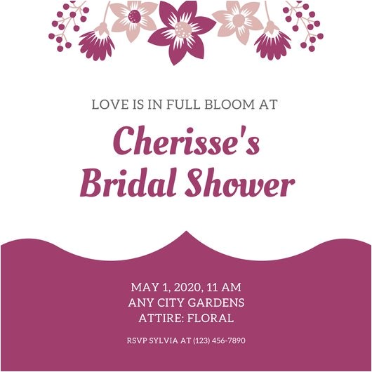 Canva Bridal Shower Invitations Customize 636 Bridal Shower Invitation Templates Online