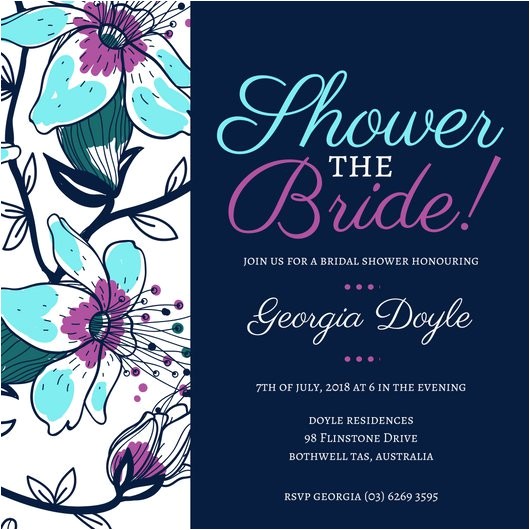 Canva Bridal Shower Invitations Customize 636 Bridal Shower Invitation Templates Online