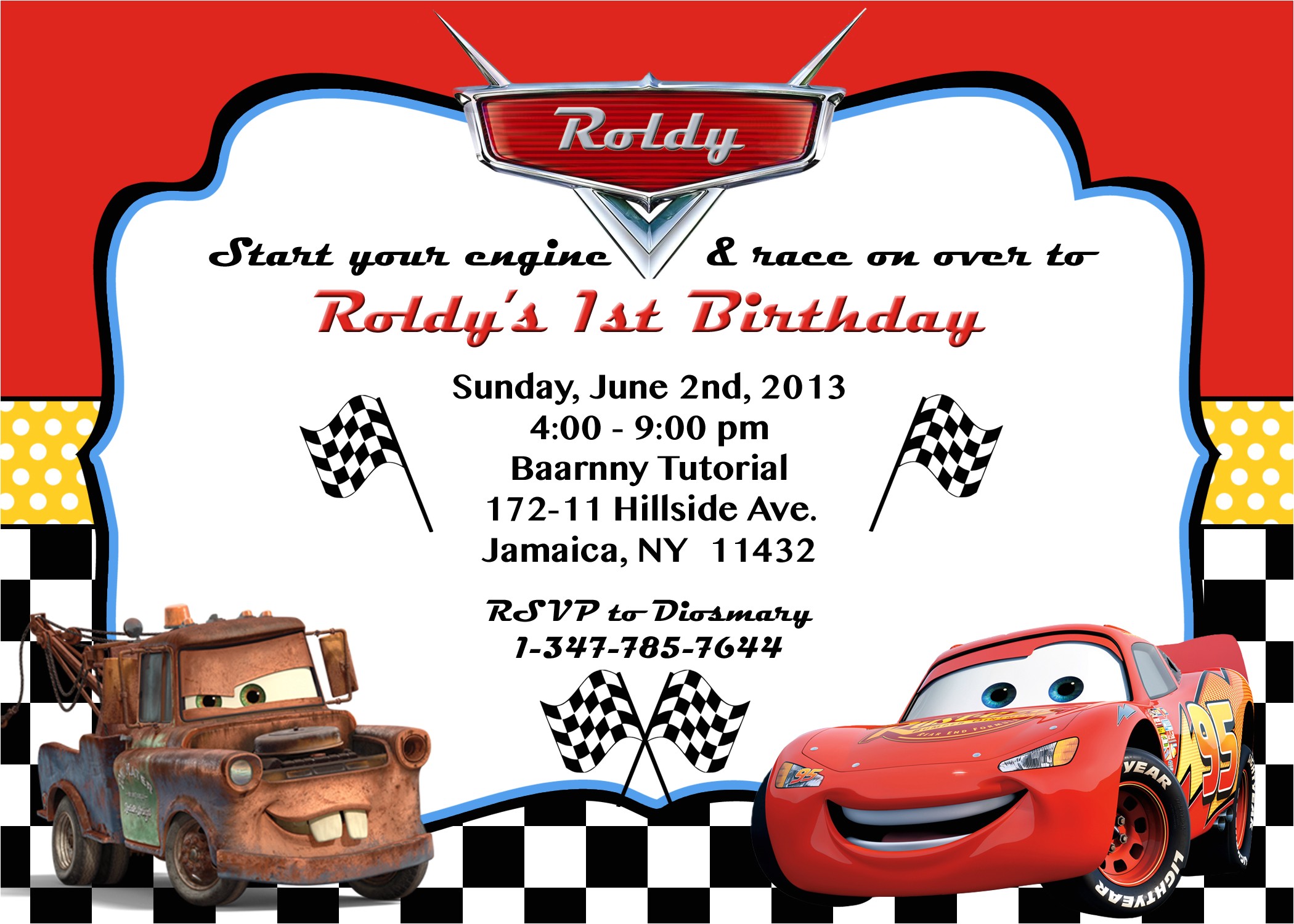 Cars Birthday Party Invitation Templates Free Cars Party Invitation orderecigsjuice Info