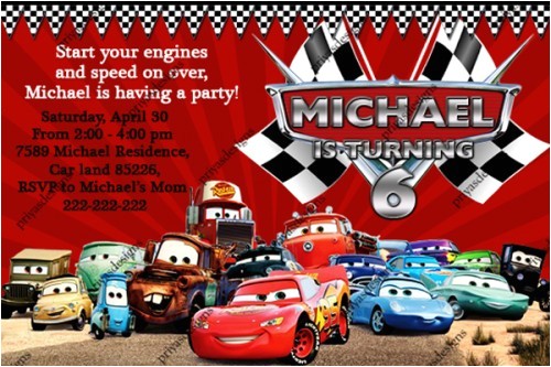 Cars Birthday Party Invitation Templates Free Disney Cars Birthday Invitations Ideas Bagvania Free