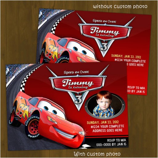 Cars themed Birthday Invitation Card Disney Cars Lightning Mc Queen Printable Birthday Cars themed Birthday Invitation Card Disney Cars Lightning Mc Queen Printable Birthday