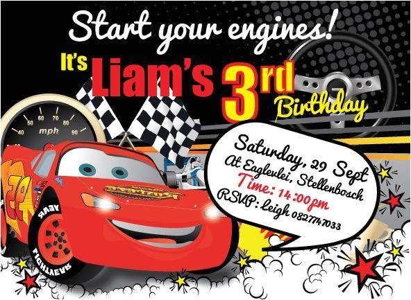 Cars themed Birthday Invitation Cars theme Party Invitations A Birthday Cake Cars themed Birthday Invitation Cars theme Party Invitations A Birthday Cake