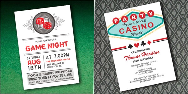 Casino Party Invitations Templates Free Casino Invitations Template