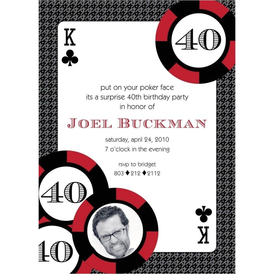 Casino Party Invitations Templates Free Casino Poker Vegas Birthday Party Printable Invitation