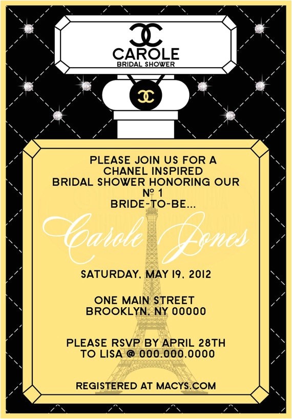 Chanel Inspired Bridal Shower Invitations 1000 Images About Chanel themed Birthday Party On Chanel Inspired Bridal Shower Invitations 1000 Images About Chanel themed Birthday Party On