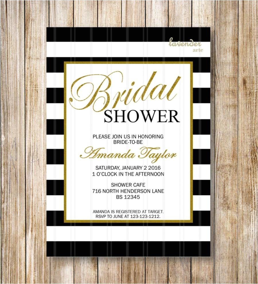 Chanel Inspired Bridal Shower Invitations Black and White Stripes Bridal Shower Invitation Coco Chanel Inspired Bridal Shower Invitations Black and White Stripes Bridal Shower Invitation Coco