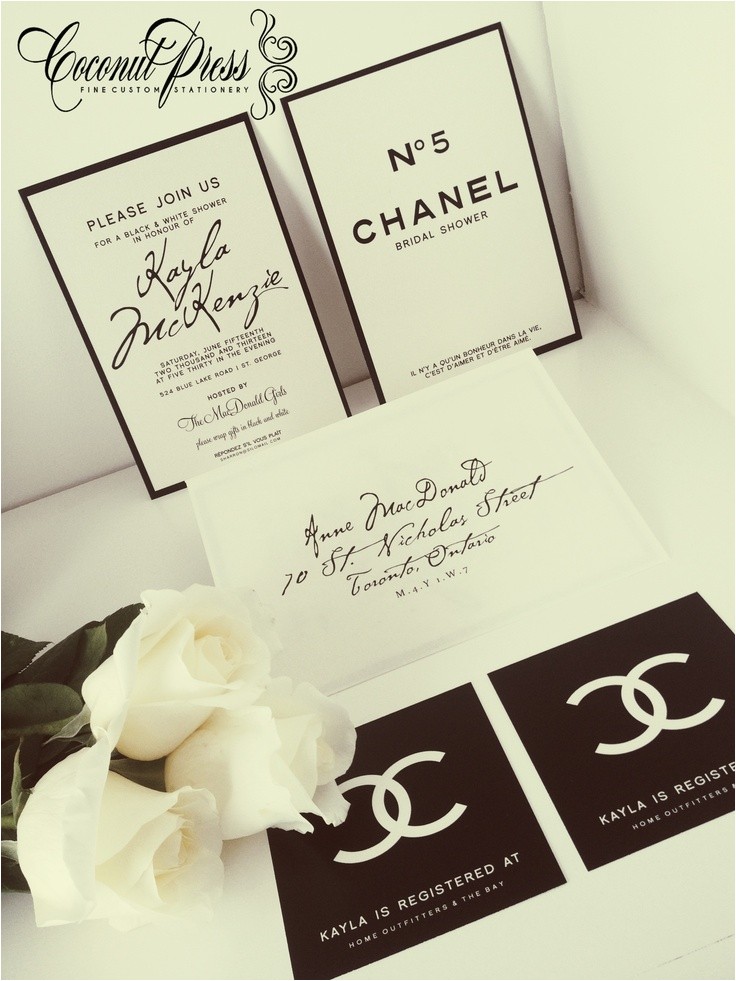Chanel Inspired Bridal Shower Invitations Chanel Inspired Bridal Shower Invitations – Mini Bridal Chanel Inspired Bridal Shower Invitations Chanel Inspired Bridal Shower Invitations – Mini Bridal