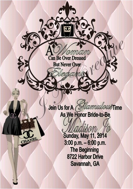 Chanel Inspired Bridal Shower Invitations G I T Creative event Planning Llc Chanel Inspired Chanel Inspired Bridal Shower Invitations G I T Creative event Planning Llc Chanel Inspired