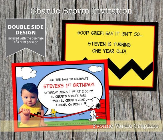 Charlie Brown 1st Birthday Invitations 62 Best Sam S 1st Birthday Images On Pinterest