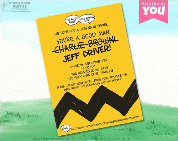 Charlie Brown 1st Birthday Invitations Unavailable Listing On Etsy