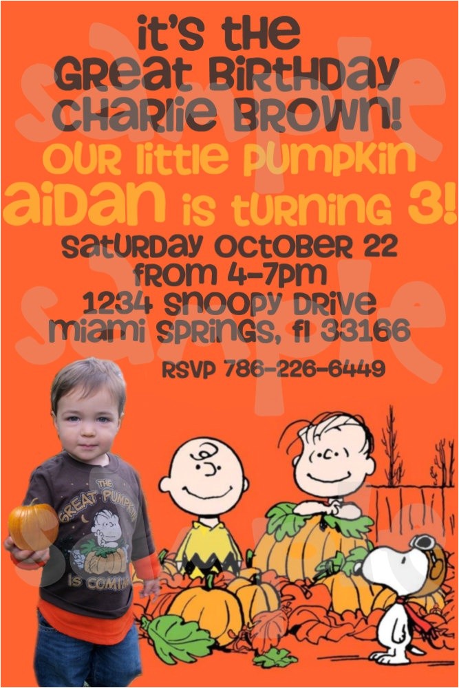 Charlie Brown Birthday Invitations Via Heartsandscraps Charlie Brown Great Pumpkin Birthday