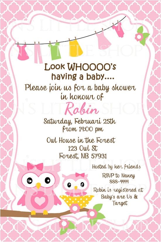 Cheap Baby Shower Invitation Cards Owl Sayings for Baby Cheap Baby Shower Invitation Cards Owl Sayings for Baby