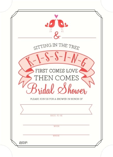 Cheap Fill In the Blank Bridal Shower Invitations K I S S I N G Bridal Shower Fill In the Blank Invitation