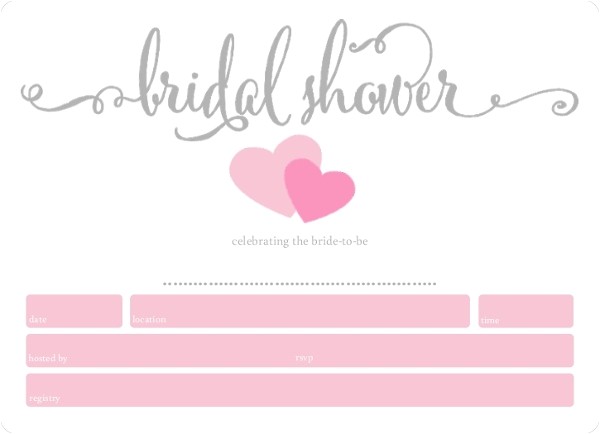 Cheap Fill In the Blank Bridal Shower Invitations Simply Sweethearts Fill In the Blank Bridal Shower