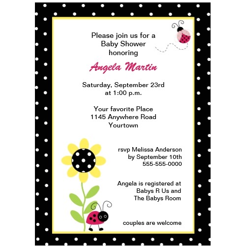 Cheap Ladybug Baby Shower Invitations 12 top Ladybug Baby Shower Invitations