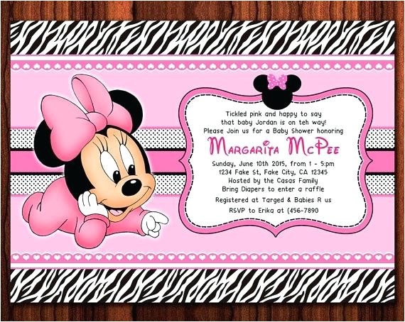 Cheap Minnie Mouse Baby Shower Invitations Free Minnie Mouse Baby Shower Invitations Baby