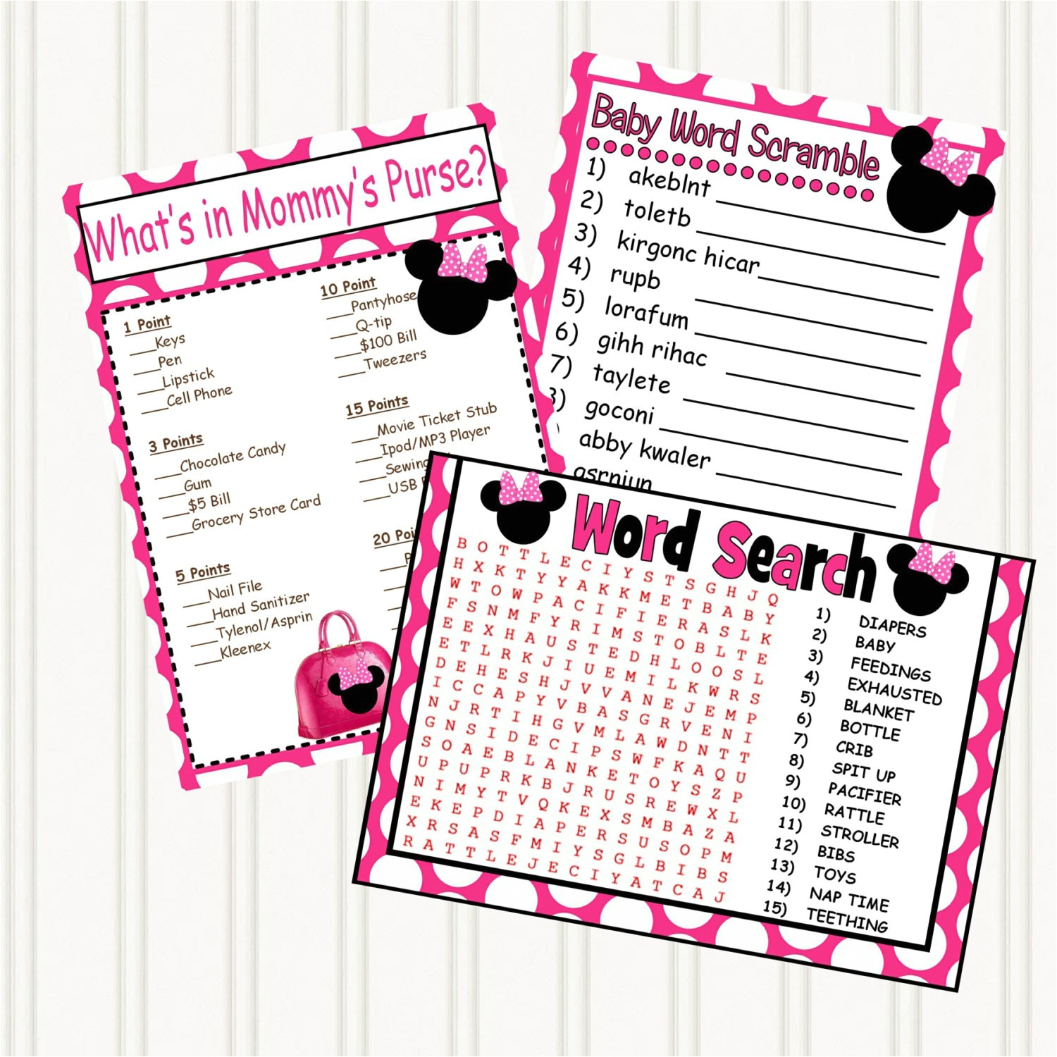 Cheap Minnie Mouse Baby Shower Invitations Free Minnie Mouse Printable Templates