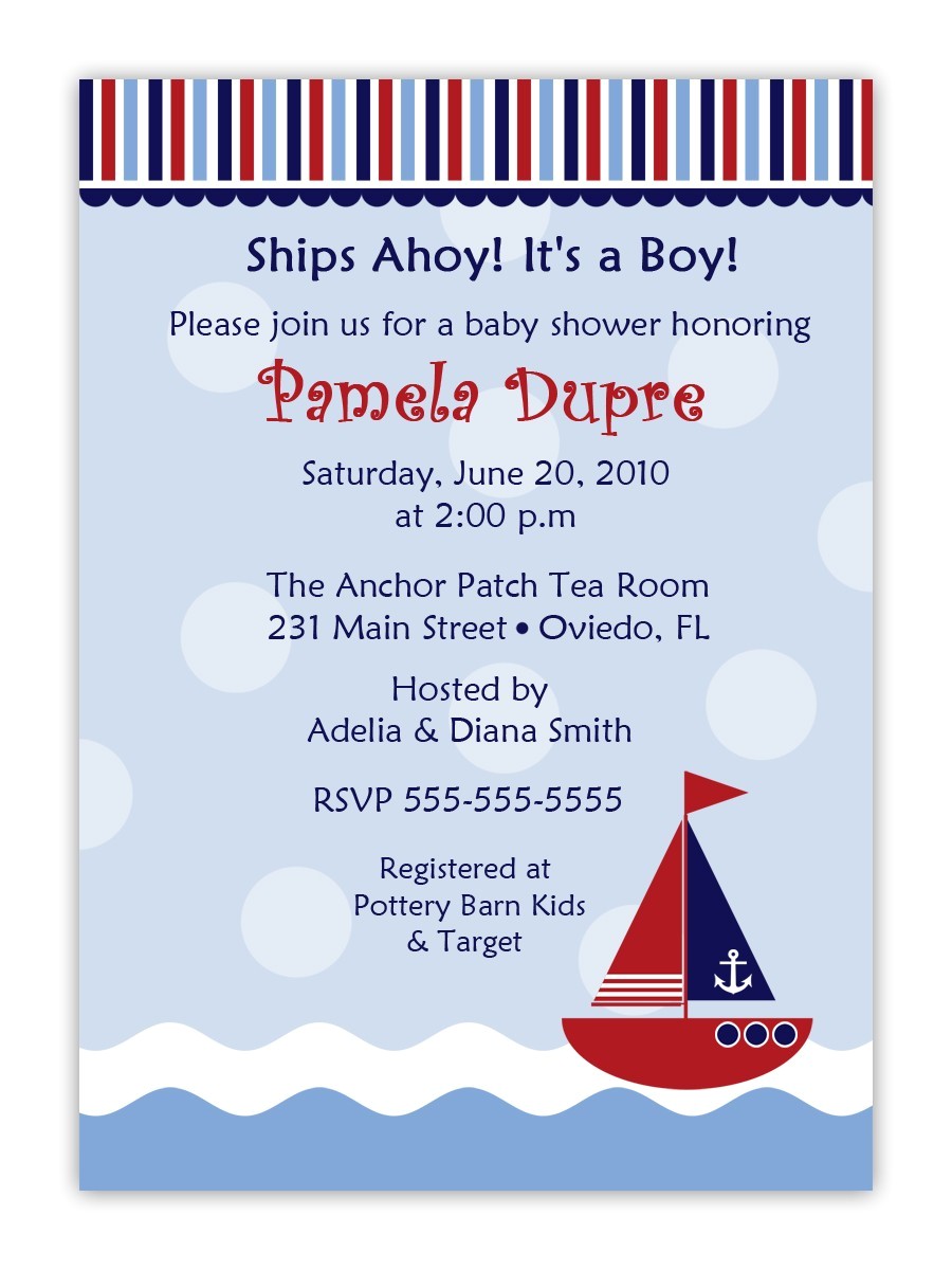 Cheap Nautical Baby Shower Invitations Cheap Nautical theme Baby Shower Invitations Templates