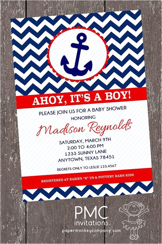 Cheap Nautical Baby Shower Invitations Nautical Baby Boy Shower Invitations Party Xyz