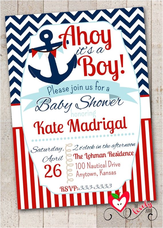 Cheap Nautical Baby Shower Invitations Nautical Baby Shower Invites